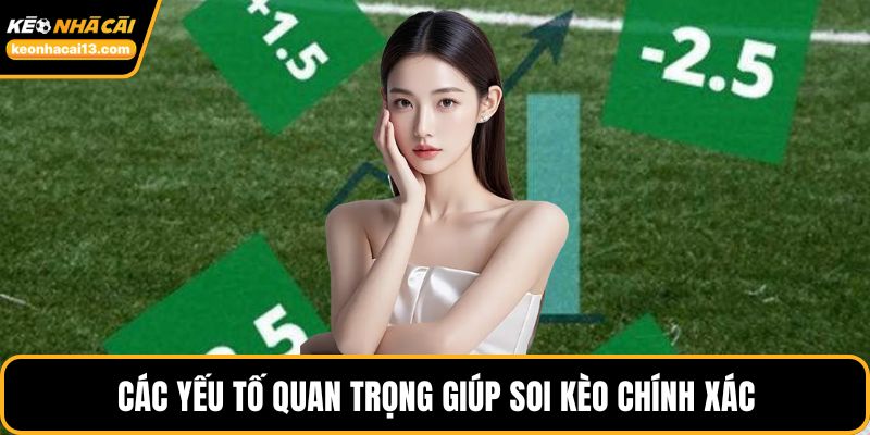 Các yếu tố quan trọng giúp soi kèo chính xác